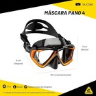 Cressi Pano 4 Window  Adult Scuba Diving And Snorkeling Mask Quality Since 1946