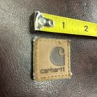      Carhartt Rugged Leather  Tag Tags Patches 1 25  Stitch On Logo Patch Brown     