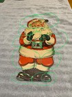 Vintage Sears Santa Tab Winking Happy Time Toy Town Paper Decoration As Seen