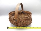 Antique Primitive 8 Inch Buttocks Basket Egg Gathering Farmhouse Age Patina Exc