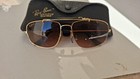 Vintage B l Ray Ban Chromax Gold Frame Driving Series Aviator Sunglasses 58  17
