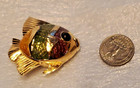 Vintage 1992 Estee Lauder Solid Perfume Whimsical Fish Enameled Compact