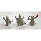 Vintage Set Of 3 Mini Pewter Wizard Magic Collectibles Figures