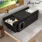 Pro Backwash Shampoo Bowl Massage Bed Head Therapy Spa W foot Bath Salon Beauty