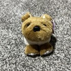 Swibco Puffkins Bosley Bulldog Plush Stuffed Animal Tan White Mini Vintage 4 