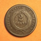 1864 Two Cent Piece     Civil War Era     Free Shipping