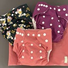 Lot Of 3 Wegreeco Washable Cloth Diapers Baby Reusable Adjustable Wet Bag