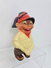 Vintage Henning Norway 5  Hand Carved Wooden Sami Lapp Boy Jumpa Troll Folk Art