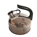 Revere Ware Stainless Steel 1801 Copper Bottom Whistling Tea Kettle 2 Qt 98-c