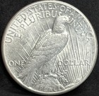 1928 - P Peace Silv Er Dollar Rare Au  Details Key Date Coin Mintage Us