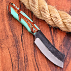Custom Made Forged High Carbon Steel Blade Cowboy Bull Cutter Knife Uu 55