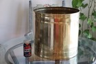 Xlarge Vintage Mcm Brass India Planter Pot 16  X 15 