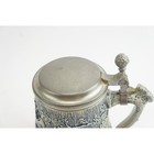 Thewalt Vtg Western Germany Beer Stein Lidded Mug Knight Deer Elk Stag Hunting