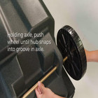 Replacement Wheel Kit For 96 Gallon Two Wheel Trash Can
