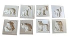 8 Vintage Wilton Animal Shaped Ceramic Molds For Crafts