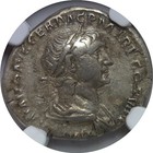Roman Trajan Ad 98-117 Ar Denarius Ngc Vf 4 5-3 5