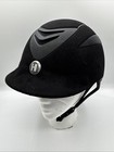 One K Defender Helmet Black Suede Long Oval Equine Horse Riding Child X-small