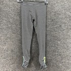 Matilda Jane Leggings Girls 8 Black Striped Pull On Capri Skinny Mid Rise Cotton