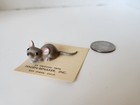 New Hagen Renaker Vintage Figurine Sittting Gray Field House City Mouse