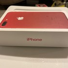 Apple Iphone 7 Plus Red Empty Box Only - No Phone - Very Good Condition