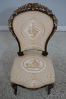 Lf63966  Pair Antique French Victorian Upholstered Parlor Chairs