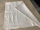 Vintage Beige Throw Blanket 56 x48  Cottagecore Country Shabby Chic Lap