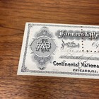 1909 Farmer s   Merchant s Bank Check  20357 Continental National Bank  Kg Jd