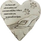 Heart Shaped Pet Memorial Stone Grave Marker For Dog Or Cat  Pet Dog Garden Ston