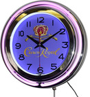 Crown Royal Sign 15  Purple Double Neon Clock Man Cave Game Room