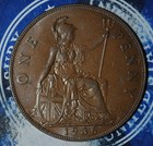 Great Britain 1 Penny 1936 Au Unc    d263