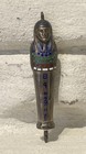 Egyptian Revival Sarcophagus Mummy Pendant Charm 1920s Telescopic Pencil Enamel