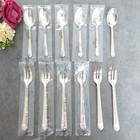 Christofle Aria 12pcs Silverplate Flatware Cake Fork Coffee Spoon Near Mint
