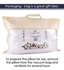 Organic Club Duck Down Feather Pillow In Cotton Cover Standard Bed Pillow 20x28