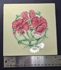 Antique Art Nouveau  sweet Pea  Design Architectural Ceramic Tile