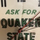 Vintage Quaker State Motor Oil Electric Clock