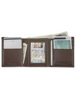 Timberland Men s Leather Trifold Wallet With Id Window One Size Brown  hunter 