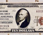 1929  10 National Currency Note  Second National Bank Of Philadelphia  A001902a