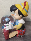 Disney Parks Pinocchio   Jiminy Cricket Musical Snow Globe  repaired See Photos 
