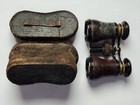 Vintage Lamier Early 1900s Opera Binoculars paris France with Original Case