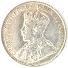 1919 C Newfoundland 50 Cent  925 Silver Coin King George V Km  12 