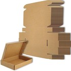 6x4x1 Inches Small Shipping Boxes Set Of 50 - Brown Mailer Corrugated Cardboard