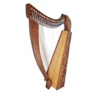 22 Strings Levers Harp Celtic Solid Rosewood Hand Made Natural With Free Bag