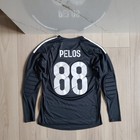 Adidas Goalkeeper Jersey Kids L Black Red Padded Elbows Soccer Training Pelos 88