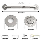 Grab Bars For Shower 16 Inch Bathroom Safety Bars For Seniors   1 25   Diameter 