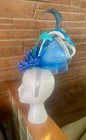 New Blue   White Kentucky Derby   Oaks Fascinator