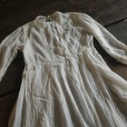 Antique Edwardian White Lawn Cotton Dress Lace Embroidery Kids Vintage 1900s