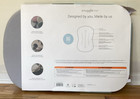 Snuggle Me Lounger Curve Baby Lounger Pillow  Gray  Organic Cotton