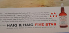 1958 Haig   Haig Five Star Scots Whisky Original Print Ad  don t Be Vague 