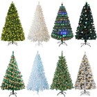 Christmas Tree With Lights 4 5 6 7ft Bushy Xmas Spruce In outdoor Decorations