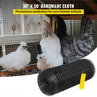 Welded Wire Fence Vinyl Coated Chicken Rabbit Mesh 1 x1  16 Gauge 36 x50 